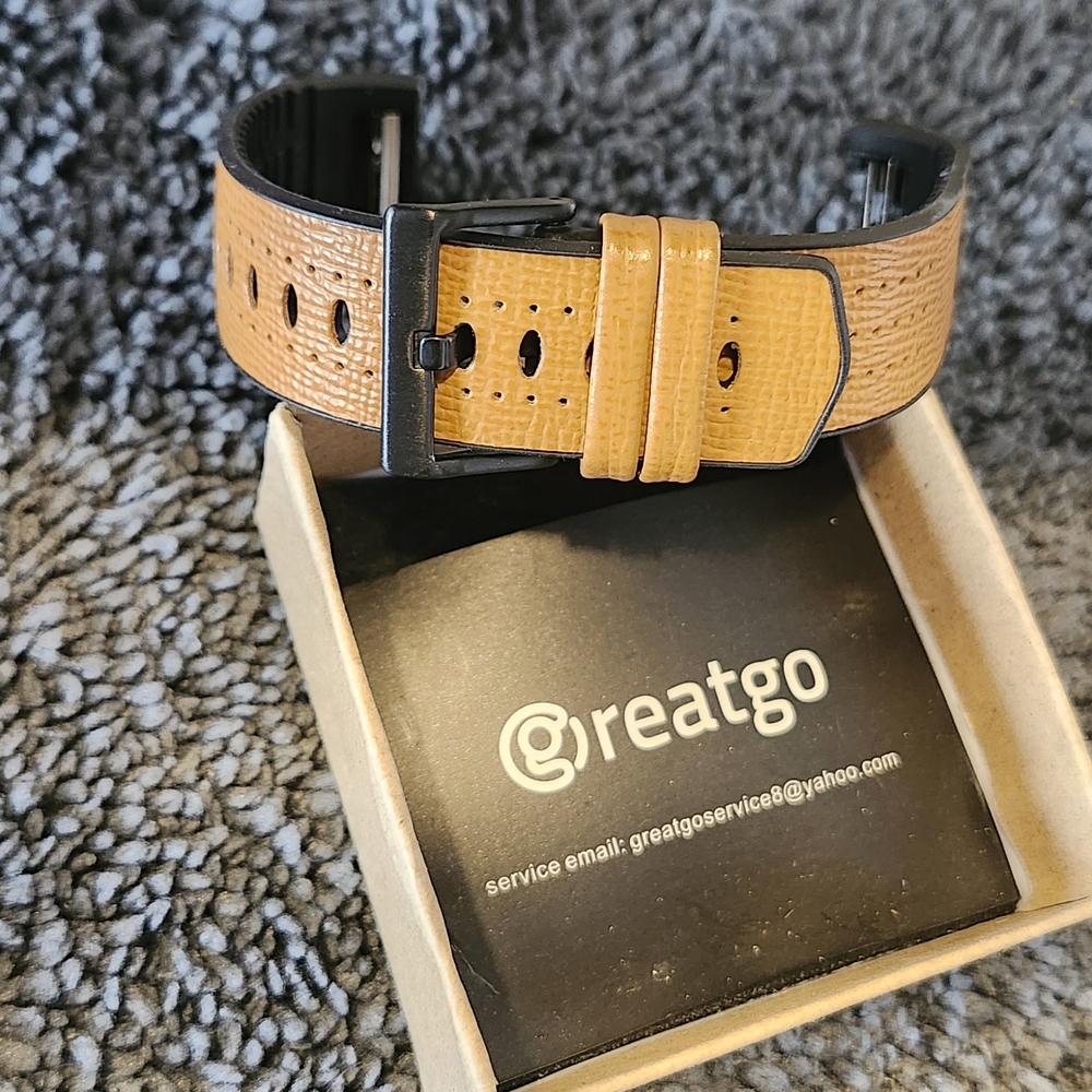 Greatgo Tan Leather Watch Band